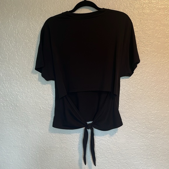 Everlane The Organic Cotton Tie Back Tee Black M - Picture 7 of 8